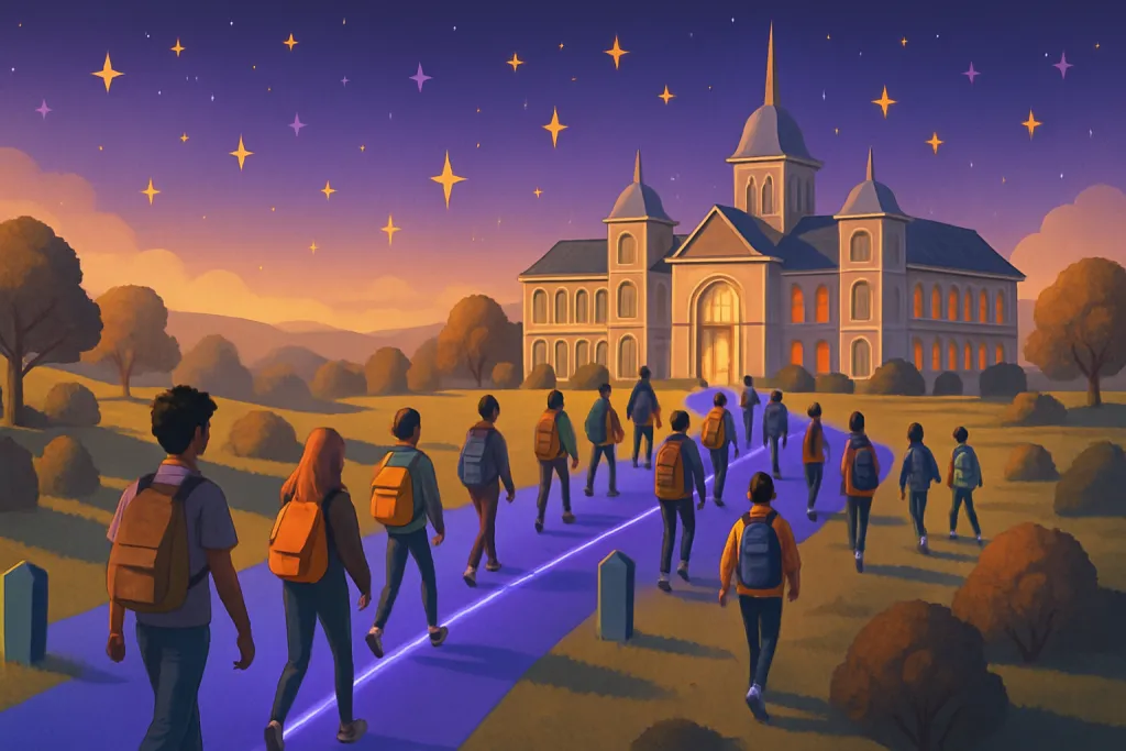 Studenten op weg naar succes